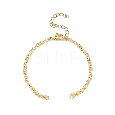 Brass Rolo Chian Bracelet Making AJEW-JB01444-1