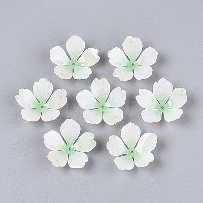 Flower Acrylic Bead Caps SACR-T017-51D-1