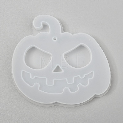Halloween DIY Jack-O-Lantern Pendant Silicone Molds DIY-P006-54-1