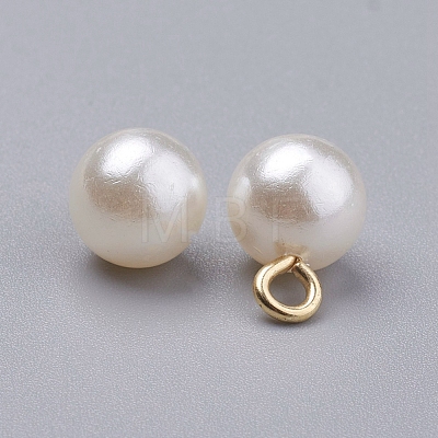 Acrylic Pearl Pendants IFIN-I031-01G-1