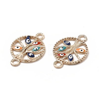 Alloy Enamel Connector Charms FIND-H039-19RG-A-1