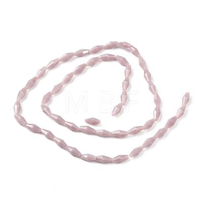 Opaque Glass Beads Strands GLAA-P001-03B-07-1
