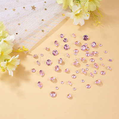 60Pcs 3 Styles Cubic Zirconia Charms ZIRC-TAD0001-01C-1