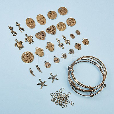 Adjustable Brass Bangles Making DIY-SC0007-03-1