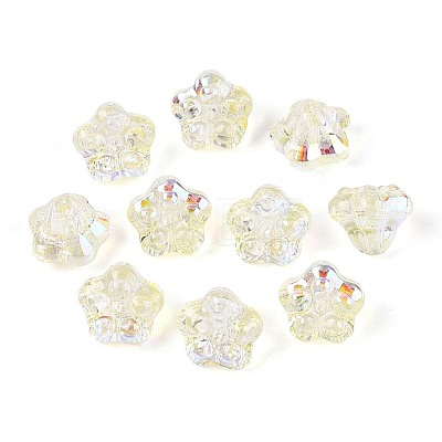 Electroplate Glass Beads Strands EGLA-T021-22I-1