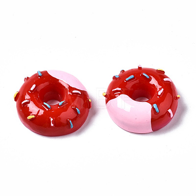 Spray Painted Resin Cabochons CRES-Q215-001C-1