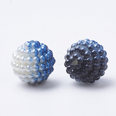 Imitation Pearl Acrylic Beads OACR-T004-10mm-M-1