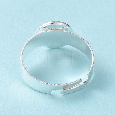 Adjustable 201 Stainless Steel Finger Rings Components STAS-G187-01S-8mm-1