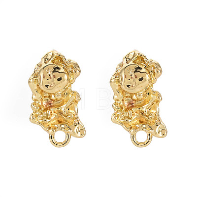 Alloy Stud Earring Findings PALLOY-Q433-025-RS-1