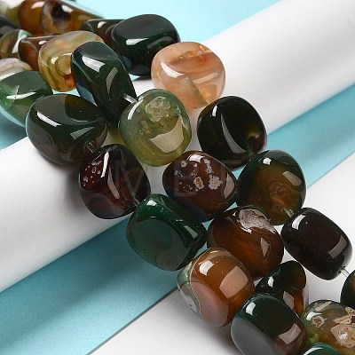 Natural Agate Beads Strands G-H295-D01-05-1