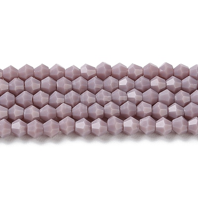 Opaque Solid Color Imitation Jade Glass Beads Strands EGLA-A039-P4mm-D13-1