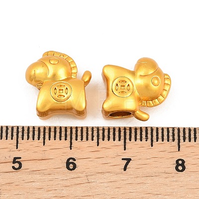 Brass European Beads KK-A292-06MG-1