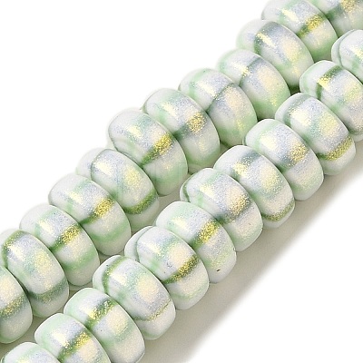 Handmade Polymer Clay Beads Strands CLAY-H006-03G-1