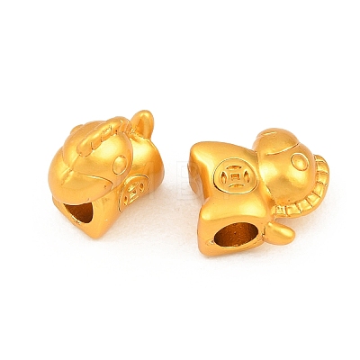 Brass European Beads KK-A292-06MG-1