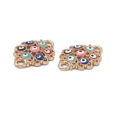 Alloy Enamel Connector Charms FIND-A024-40G-1