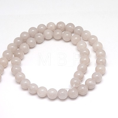 Natural Yellow Jade Beads Strands G-G598-6mm-YXS-06-1