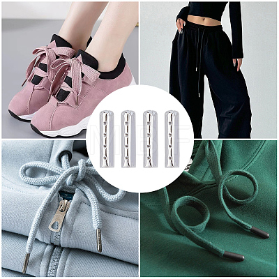 150Pcs Brass Aglets for Shoelaces KK-CY0001-14P-1
