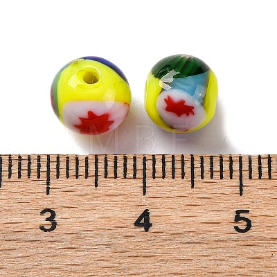 Handmade Millefiori Lampwork Beads LAMP-R003-02A-03-1