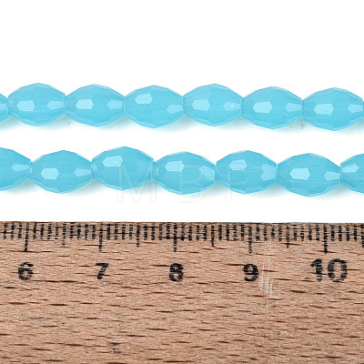 Imitation Jade Glass Beads Strands GLAA-N071-01A-B04-1