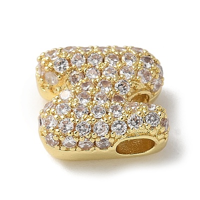 Brass Micro Pave Cubic Zirconia Beads KK-P290-61G-N-1
