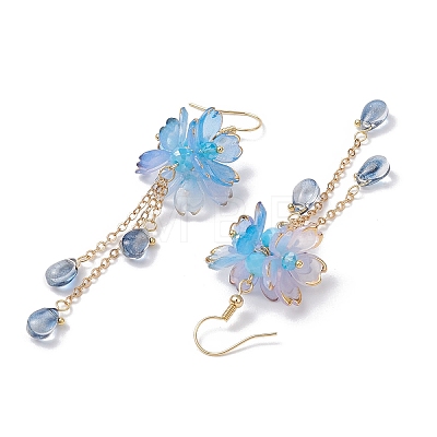 Flower Dangle Earrings X1-EJEW-TA00636-04-1
