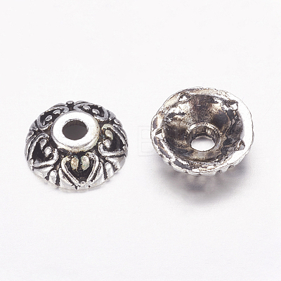 Tibetan Style Alloy Bead Caps LS-LFH10353Y-NF-1