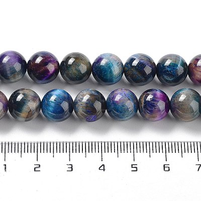 Natural Rainbow Tiger Eye Beads Strands G-NH0002-A01-C01-1