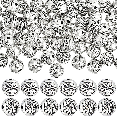 100Pcs Tibetan Style Alloy Beads TIBE-PA0001-07-1