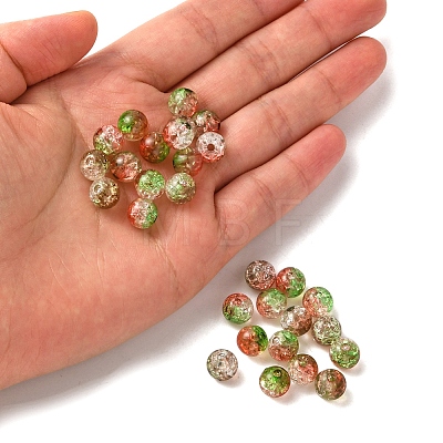 50G Transparent Crackle Acrylic Beads CACR-YW0001-01C-1
