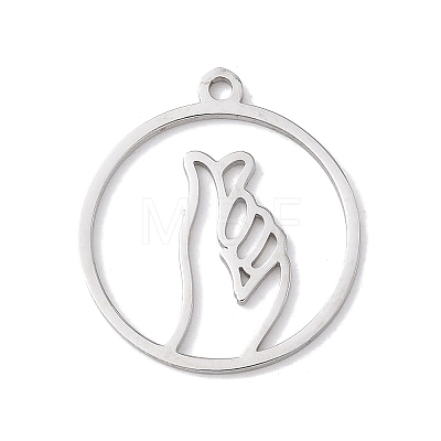 304 Stainless Steel Pendants STAS-Z131-01C-P-1