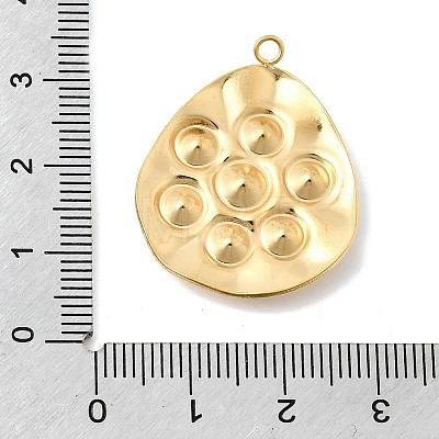 304 Stainless Steel & Crystal Rhinestone Pendants STAS-G390-01G-01-1
