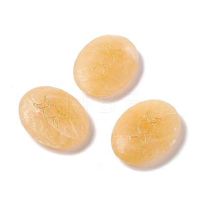 Natural & Synthetic Mixed Gemstone Healing Massage Palm Stones G-E579-03-1