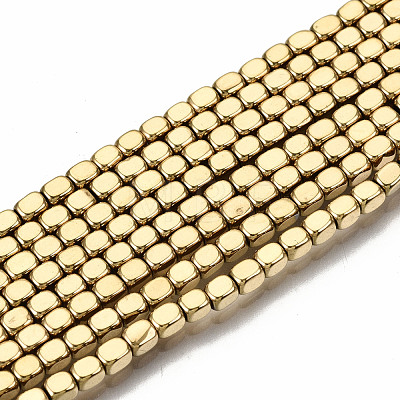 Electroplate Non-magnetic Synthetic Hematite Beads Strands G-T114-53G-1