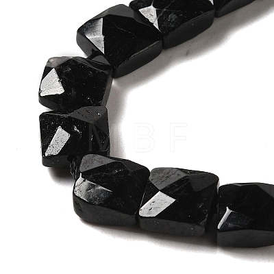 Natural Black Tourmaline Beads Strands G-C109-A10-01-1