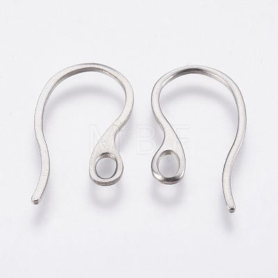304 Stainless Steel Earring Hooks STAS-P196-06-1