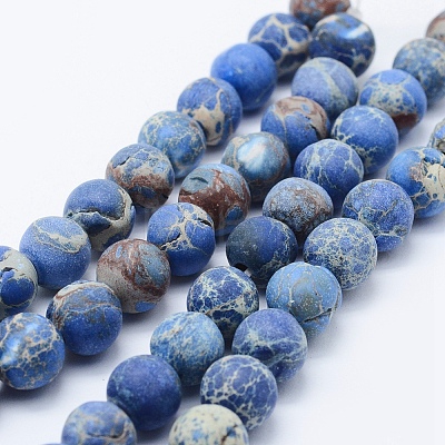 Natural Imperial Jasper Beads Strands G-K232-6mm-01C-1