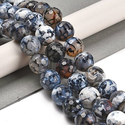 Natural Fire Crackle Agate Beads Strands G-L595-A02-01A-1