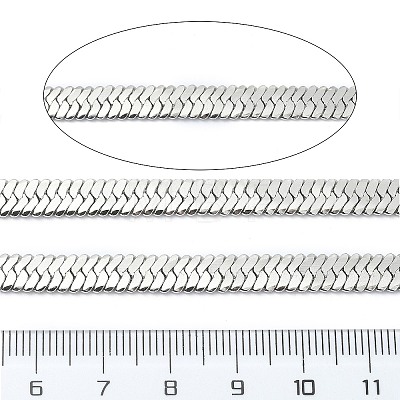 304 Stainless Steel Herringbone Chains CHS-E030-02P-1