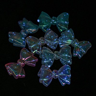UV Plating Luminous Acrylic Beads X-MACR-D024-21-1