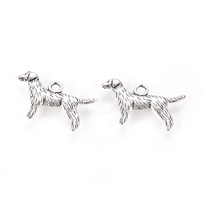 Tibetan Style Alloy Puppy Pendants LF9881Y-NF-1