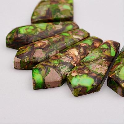 Assembled Bronzite and Imperial Jasper Beads Strands G-P297-L01-1