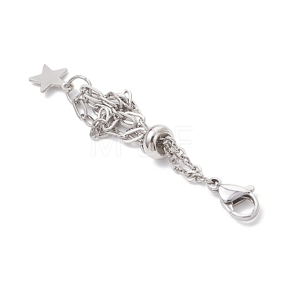 3Pcs 304 Stainless Steel Macrame Pouch Empty Stone Holder Pendant Decorations HJEW-JM04380-02-1