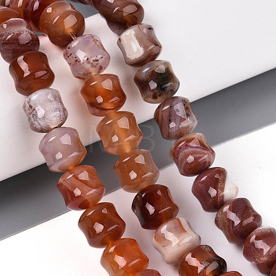 Natural Red Agate Beads Strands G-N353-06A-05-1