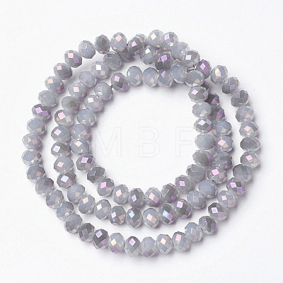Electroplate Glass Beads Strands EGLA-A034-J2mm-G02-1