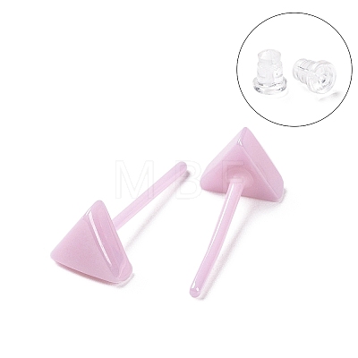 Hypoallergenic Bioceramics Zirconia Ceramic Stud Earrings EJEW-Z023-09A-1