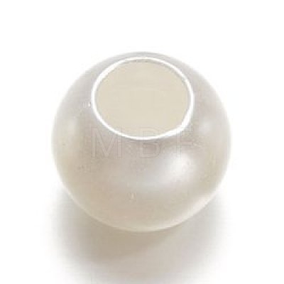 30Pcs ABS Plastic European Beads X-FIND-PW0024-37B-1