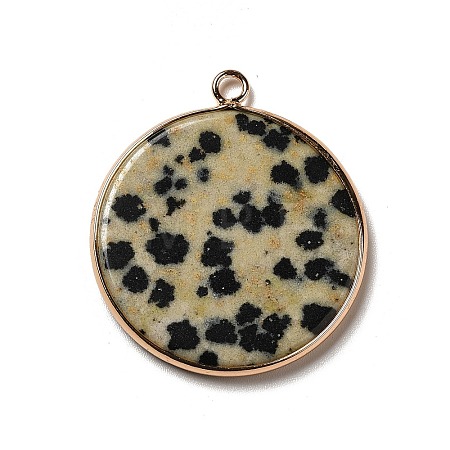Natural Dalmatian Jasper Pendants G-A213-01G-06-1