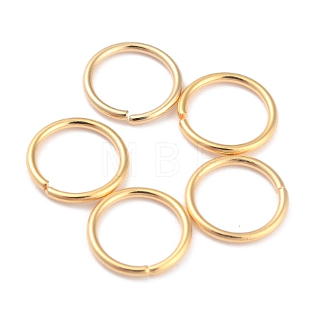 Rack Plating Brass Open Jump Rings KK-O139-18R-G-1