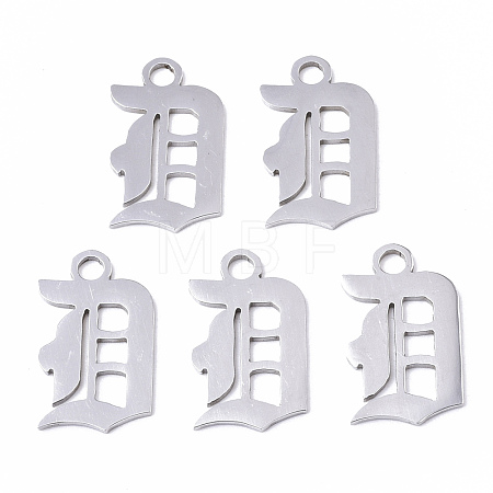 Tarnish Resistant 201 Stainless Steel Pendants STAS-N091-40D-1