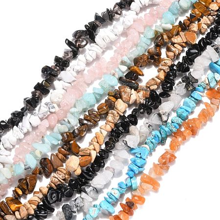 Chip Gemstone Beads Strands Mix M-F001-1